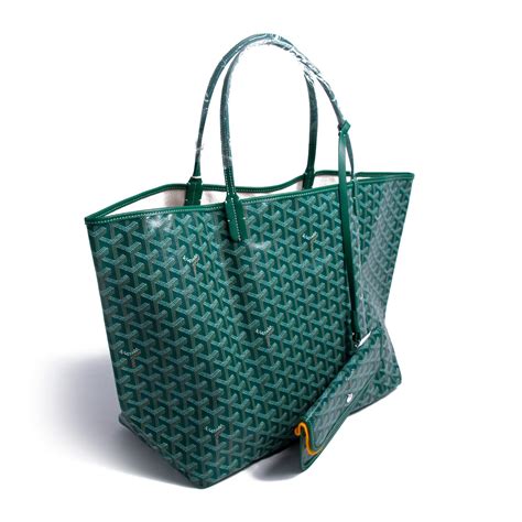 goyard shopping bag green